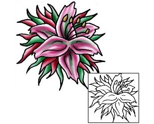 Lily Tattoo Plant Life tattoo | PLF-01859