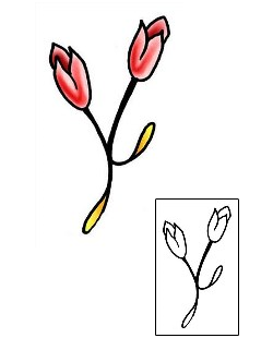 Tulip Tattoo Plant Life tattoo | PLF-01860
