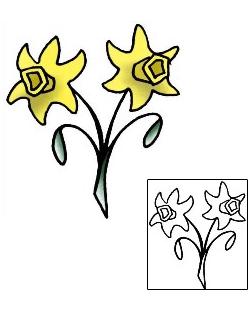 Daffodil Tattoo Plant Life tattoo | PLF-01862