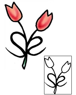Tulip Tattoo Plant Life tattoo | PLF-01863