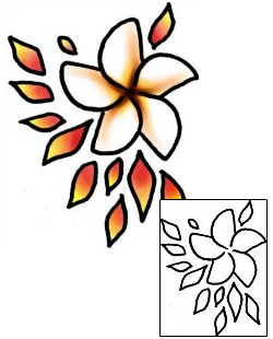 Plumeria Tattoo Plant Life tattoo | PLF-01874