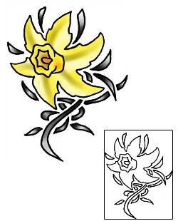 Daffodil Tattoo Plant Life tattoo | PLF-01880