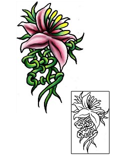 Lily Tattoo Plant Life tattoo | PLF-01883