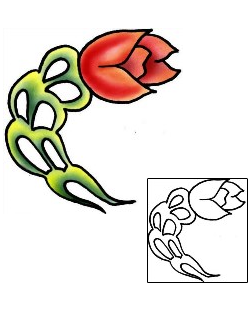 Tulip Tattoo Plant Life tattoo | PLF-01884