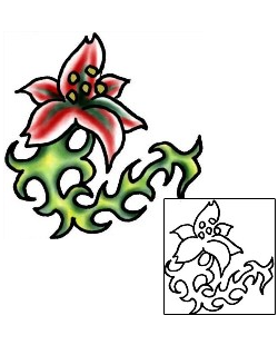 Lily Tattoo Plant Life tattoo | PLF-01888