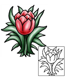 Tulip Tattoo Plant Life tattoo | PLF-01890