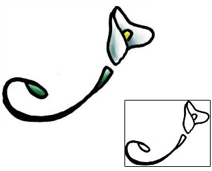 Calla Lily Tattoo Plant Life tattoo | PLF-01906