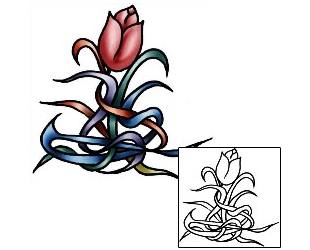 Tulip Tattoo Plant Life tattoo | PLF-01914