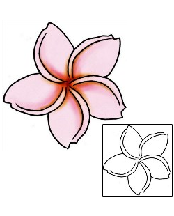 Plumeria Tattoo Plant Life tattoo | PLF-01924