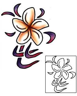 Plumeria Tattoo Plant Life tattoo | PLF-01934