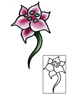 Lily Tattoo Plant Life tattoo | PLF-01940