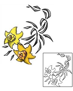 Daffodil Tattoo Plant Life tattoo | PLF-01942