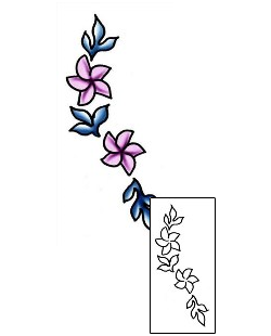 Plumeria Tattoo Plant Life tattoo | PLF-01943
