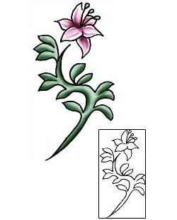 Lily Tattoo Plant Life tattoo | PLF-01945