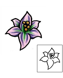 Lily Tattoo Plant Life tattoo | PLF-01946