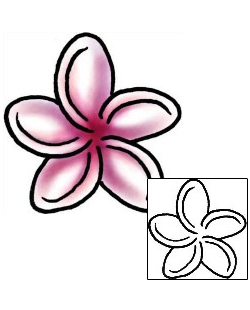Plumeria Tattoo Plant Life tattoo | PLF-01954