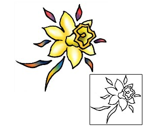 Daffodil Tattoo Plant Life tattoo | PLF-01961