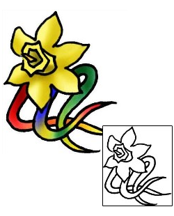 Daffodil Tattoo Plant Life tattoo | PLF-01962