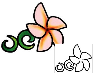 Plumeria Tattoo Plant Life tattoo | PLF-01971