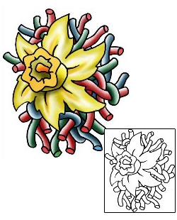Daffodil Tattoo Plant Life tattoo | PLF-01972
