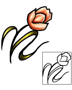 Tulip Tattoo Plant Life tattoo | PLF-01978