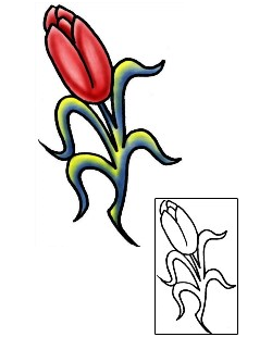 Tulip Tattoo Plant Life tattoo | PLF-01981