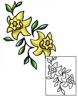 Daffodil Tattoo Plant Life tattoo | PLF-01984