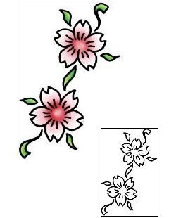 Cherry Blossom Tattoo Plant Life tattoo | PLF-01985