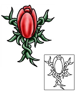 Tulip Tattoo Plant Life tattoo | PLF-01989