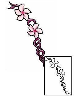 Plumeria Tattoo Plant Life tattoo | PLF-01991