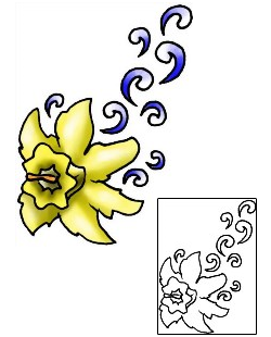 Daffodil Tattoo Plant Life tattoo | PLF-02002