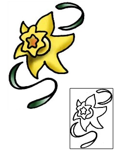 Daffodil Tattoo Plant Life tattoo | PLF-02005