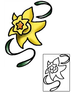 Daffodil Tattoo Plant Life tattoo | PLF-02006