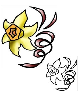 Daffodil Tattoo Plant Life tattoo | PLF-02007