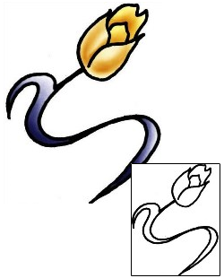 Tulip Tattoo Plant Life tattoo | PLF-02010