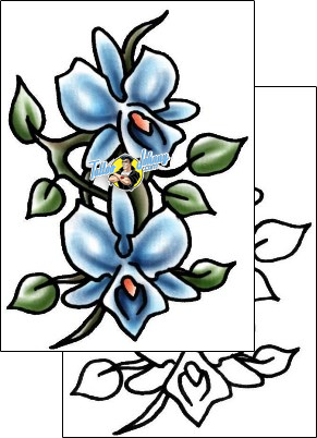 Orchid Tattoo plf-02019