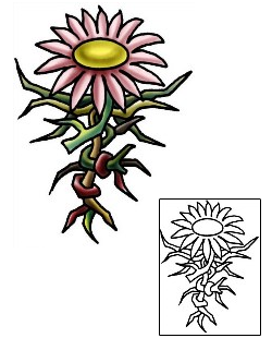 Daisy Tattoo Plant Life tattoo | PLF-02034