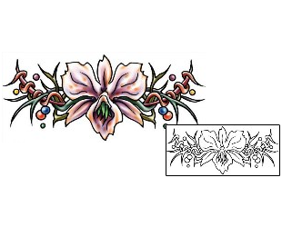 Orchid Tattoo For Women tattoo | PLF-02040