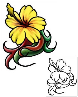 Hibiscus Tattoo Plant Life tattoo | PLF-02045