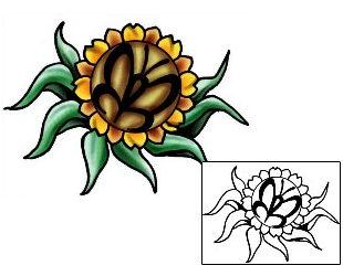 Sunflower Tattoo Plant Life tattoo | PLF-02056