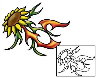 Sunflower Tattoo Plant Life tattoo | PLF-02071