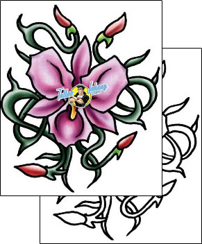 Orchid Tattoo plf-02098