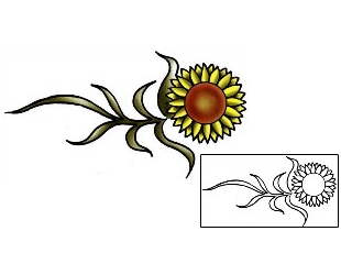 Sunflower Tattoo Plant Life tattoo | PLF-02106