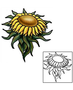 Sunflower Tattoo Plant Life tattoo | PLF-02111