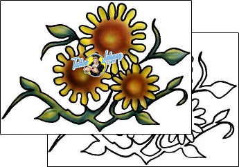 Sunflower Tattoo plant-life-sunflower-tattoos-pablo-lordi-plf-02118