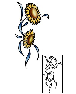 Sunflower Tattoo Tattoo Styles tattoo | PLF-02124