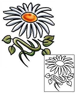 Daisy Tattoo Plant Life tattoo | PLF-02127