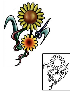 Sunflower Tattoo Plant Life tattoo | PLF-02130