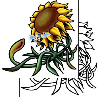 Sunflower Tattoo plant-life-sunflower-tattoos-pablo-lordi-plf-02133