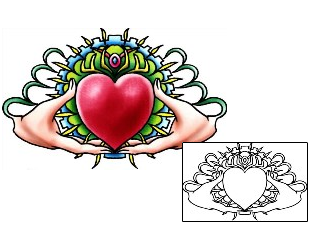 Sacred Heart Tattoo Religious & Spiritual tattoo | PLF-02202